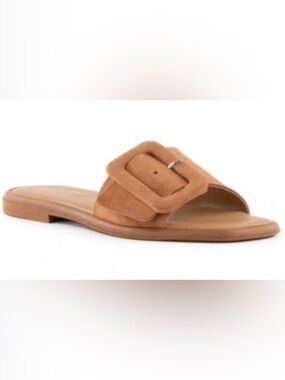 SEYCHELLES MANHATTAN SLIDE SANDALS BEIGE SIZE 8